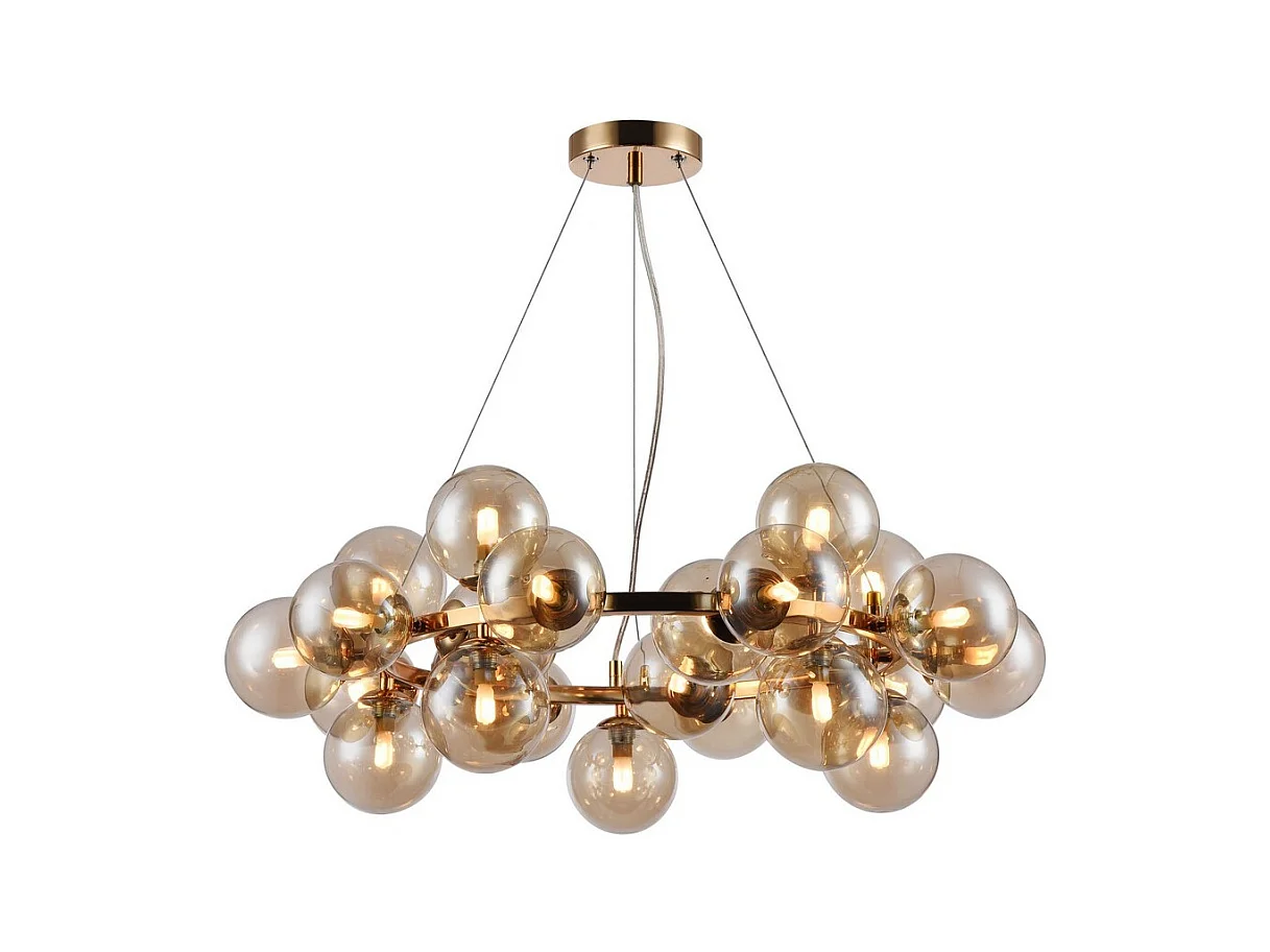 Dallas Plafonnier doré, 25 lumières, G9