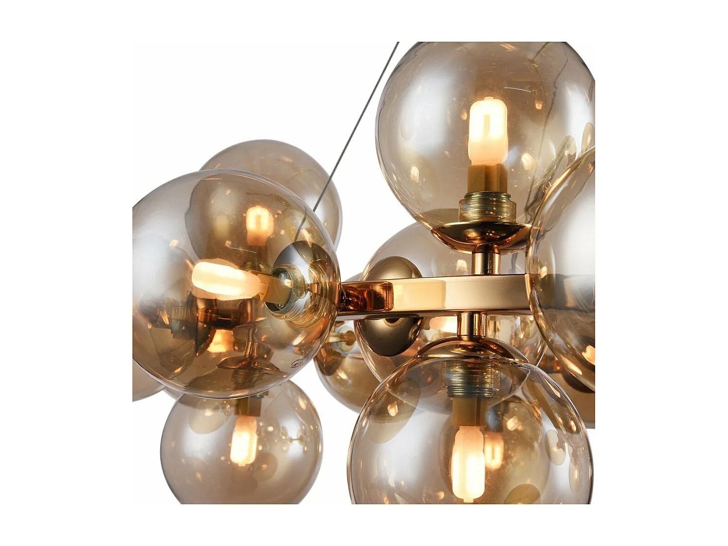 Dallas Plafonnier doré, 25 lumières, G9