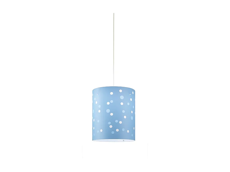 Sospensione Moderna Pois Polilux ® Blu Pastello 1 Luce E27 D27Cm