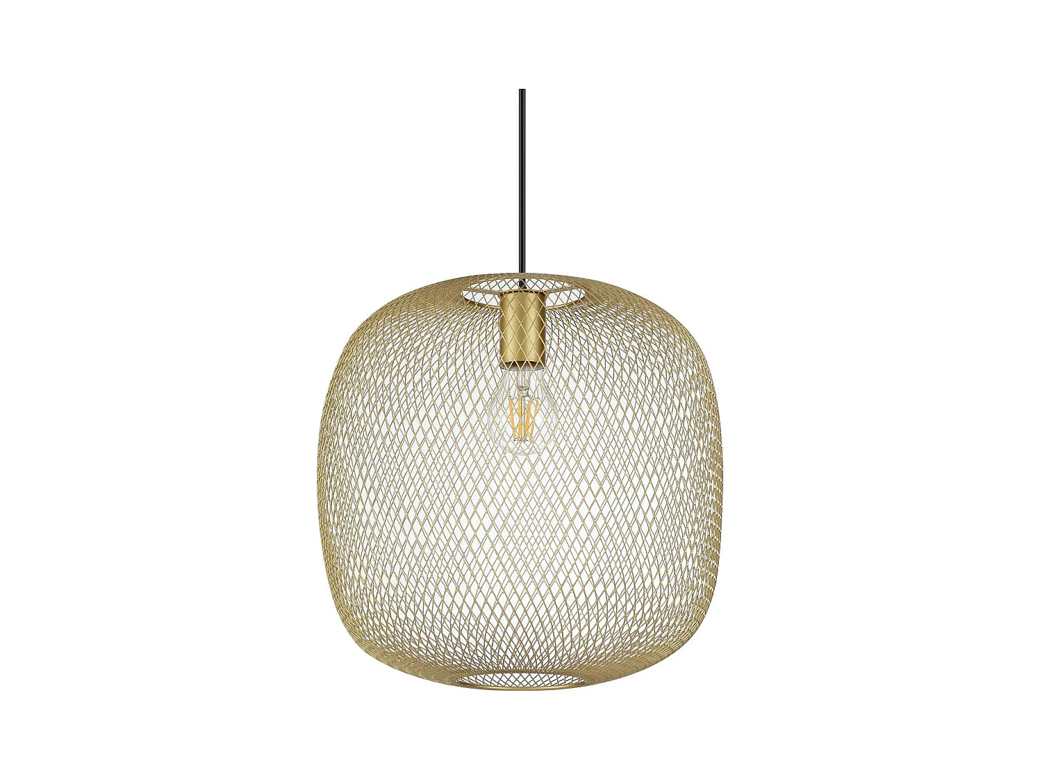Ideal Lux NET Plafonnier suspendu en fil de fer 34 cm doré