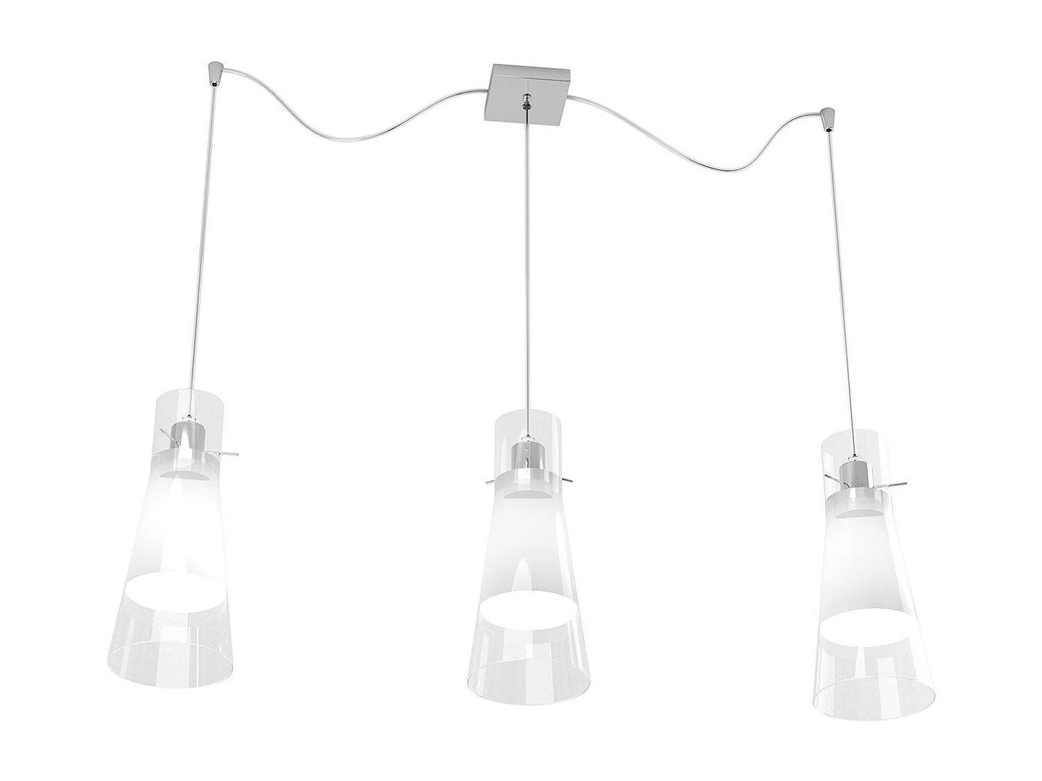 Cone Sospensione 3 Luci Spostabili