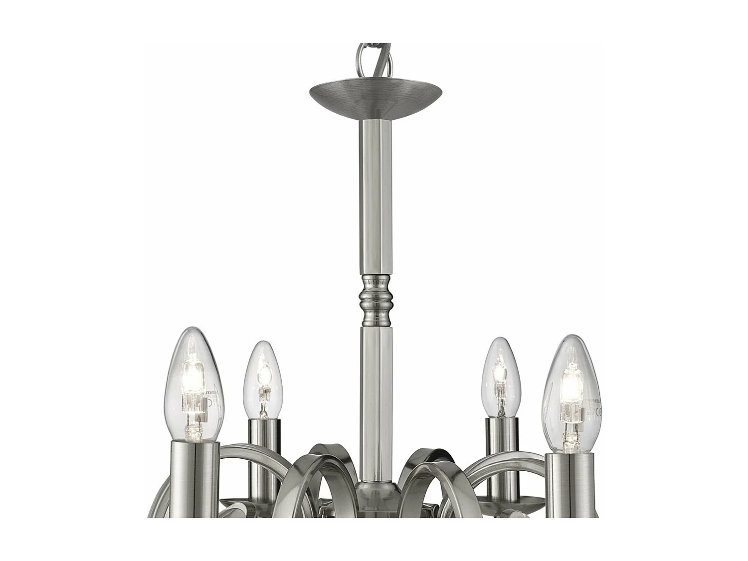 Searchlight Richmond - Lampadario 8 Luci Finitura Argento Satinato, E14