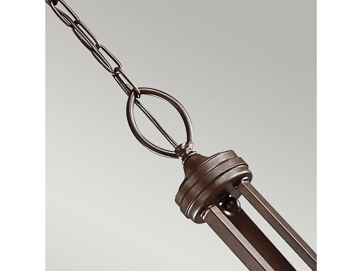 Elstead Lacey - 9 Leichter mehrarmiger Kronleuchter in Bronze, E14