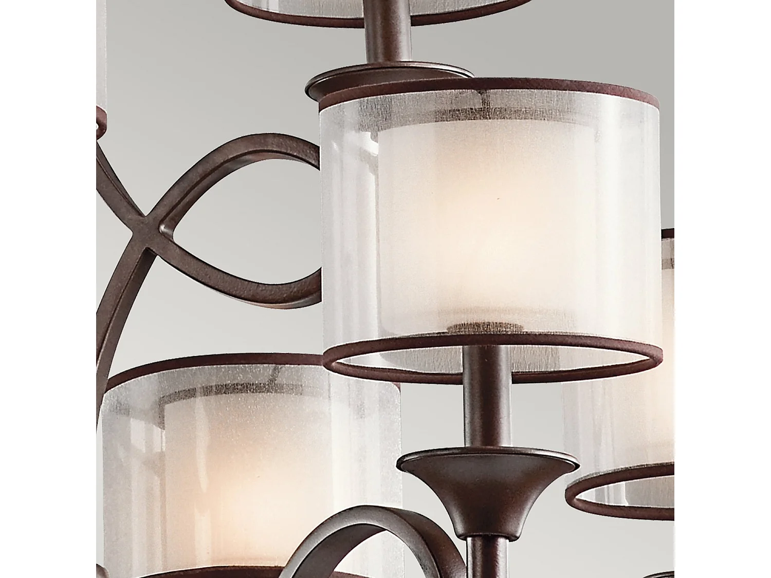 Elstead Lacey - Lampadario a 9 luci multibraccio finitura bronzo, attacco E14