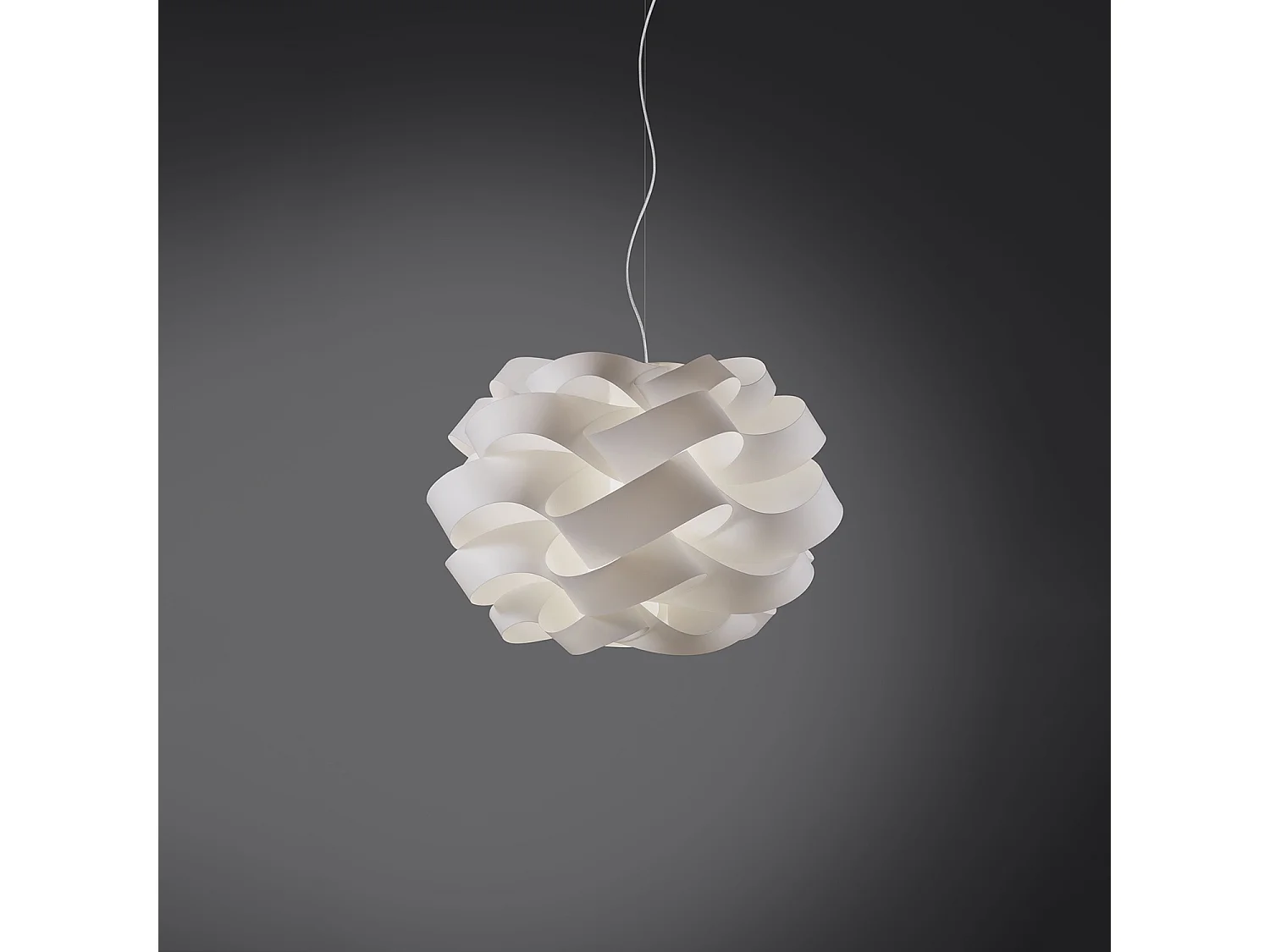 Lampadario Moderno Cloud Polilux ® Bianco E Metallo Cromo 3 Luci E27