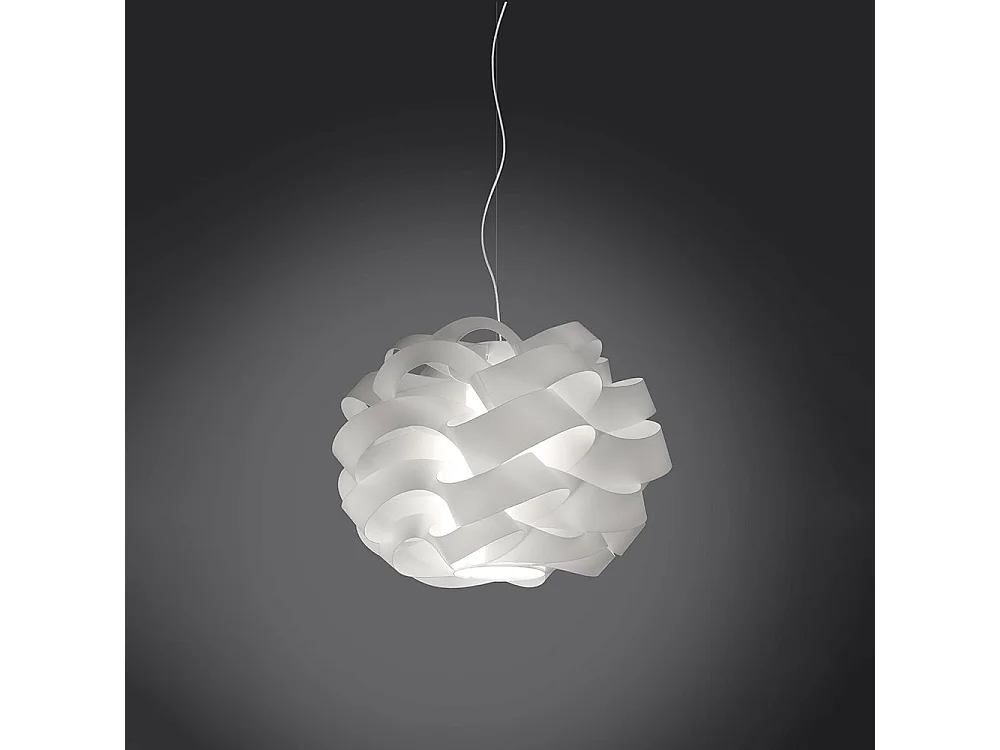 Lampadario Moderno Cloud Polilux ® Bianco E Metallo Cromo 3 Luci E27