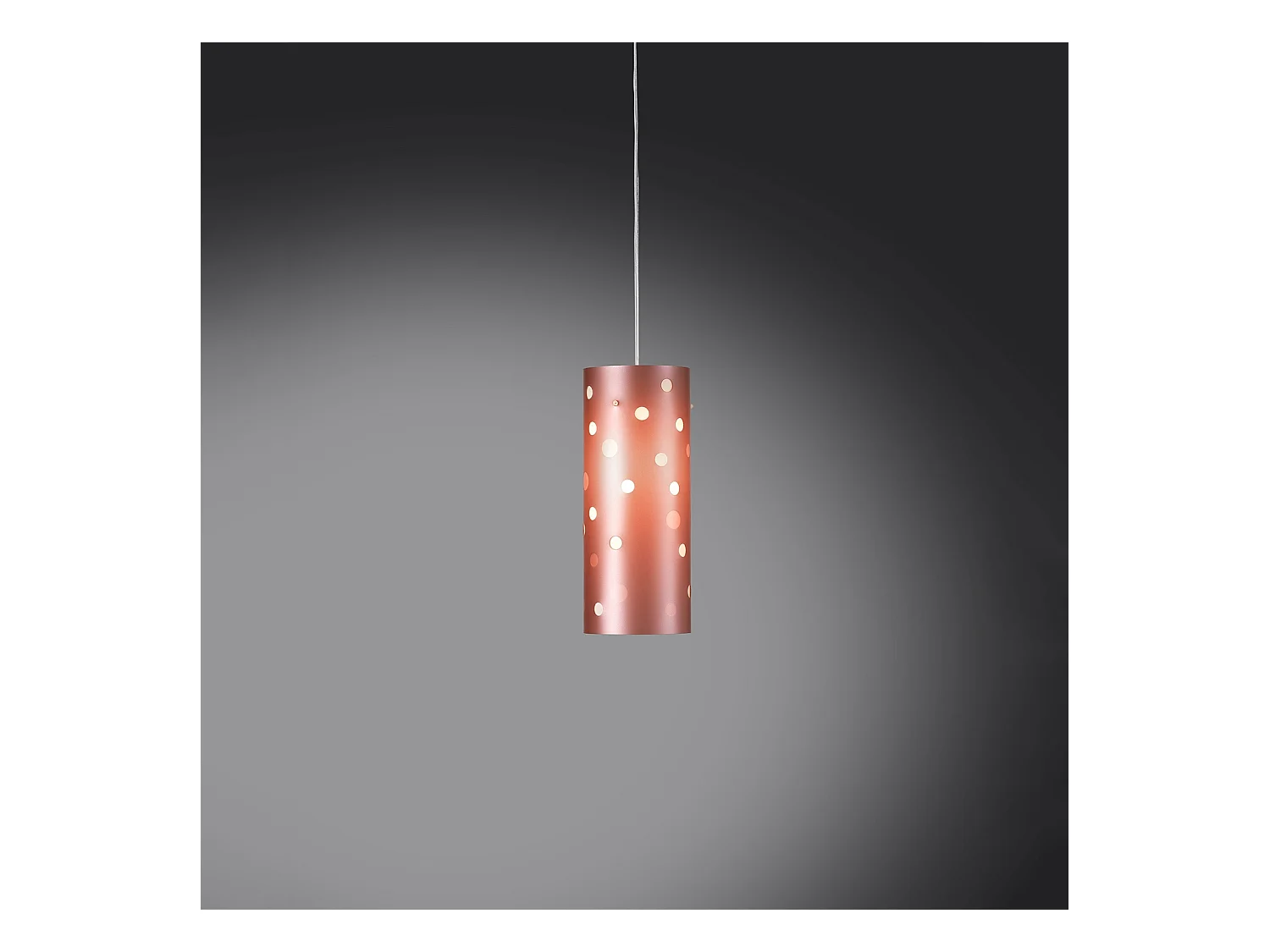 Sospensione Moderna Pois Polilux ® Pink Metal 1 Luce E27