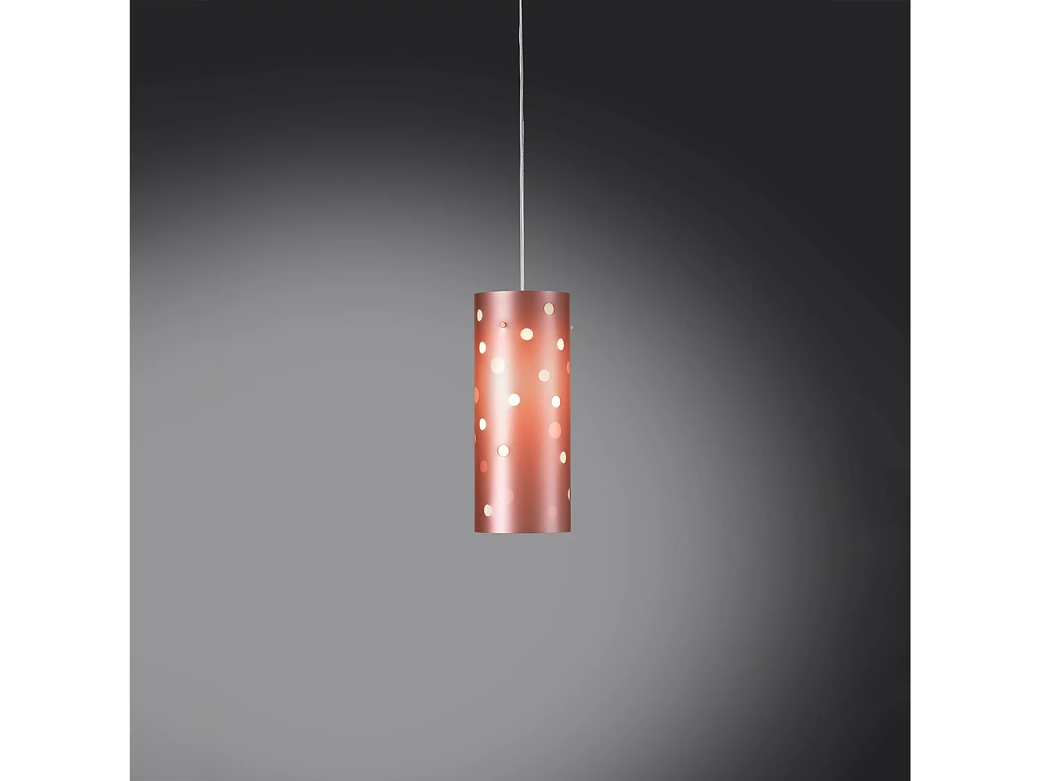 Sospensione Moderna Pois Polilux ® Pink Metal 1 Luce E27
