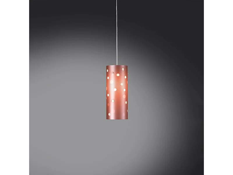 Sospensione Moderna Pois Polilux ® Pink Metal 1 Luce E27