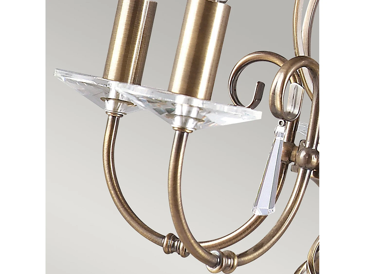 Elstead Aegean 5 ljus ljuskrona åldrad mässingsfinish, E14