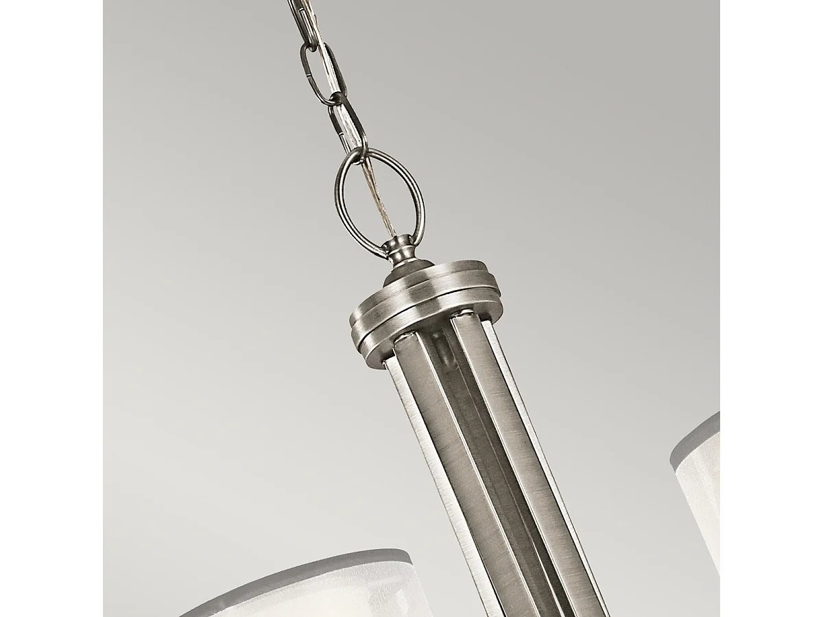 Lampadario Elstead Lacey a 5 luci, peltro antico, E14