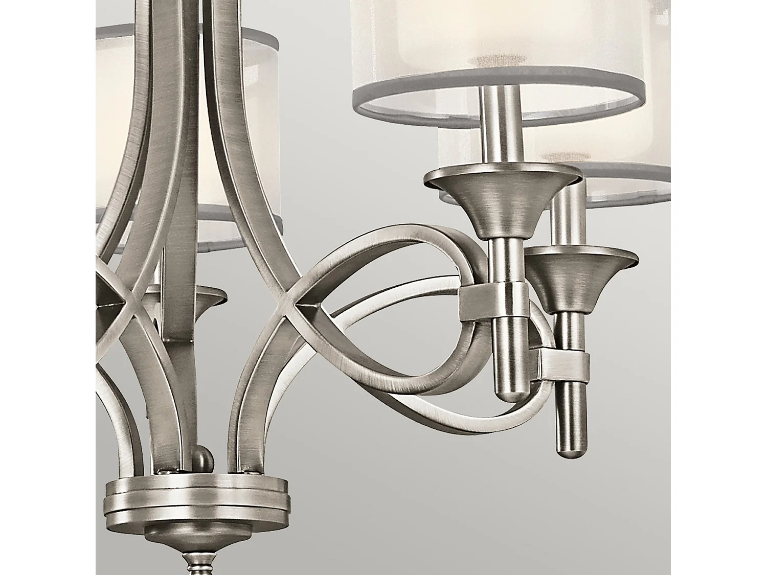 Lampadario Elstead Lacey a 5 luci, peltro antico, E14