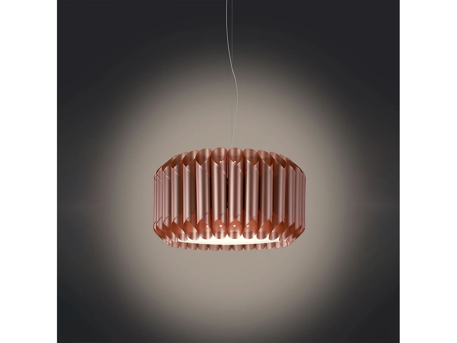 Sospensione Moderna Louise Polilux ® Rame E Metallo Cromo 1 Luce E27