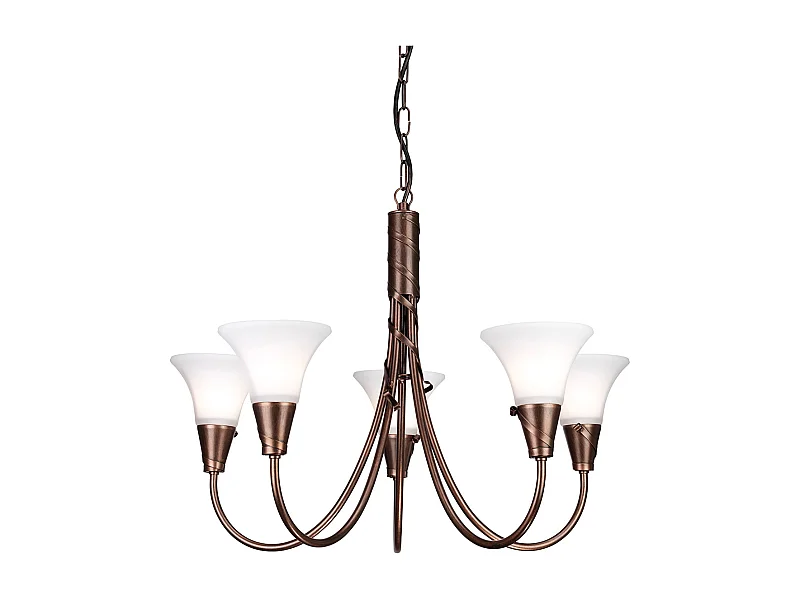Elstead Emily Lustre à 5 ampoules au fini cuivre, E14