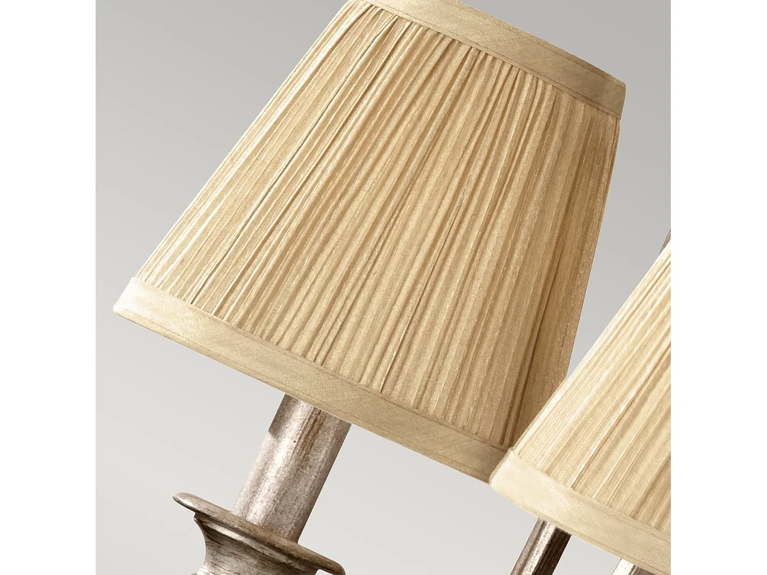 Lampadario Contemporaneo Abbey Acciaio Sabbia Argentata 3 Luci E14