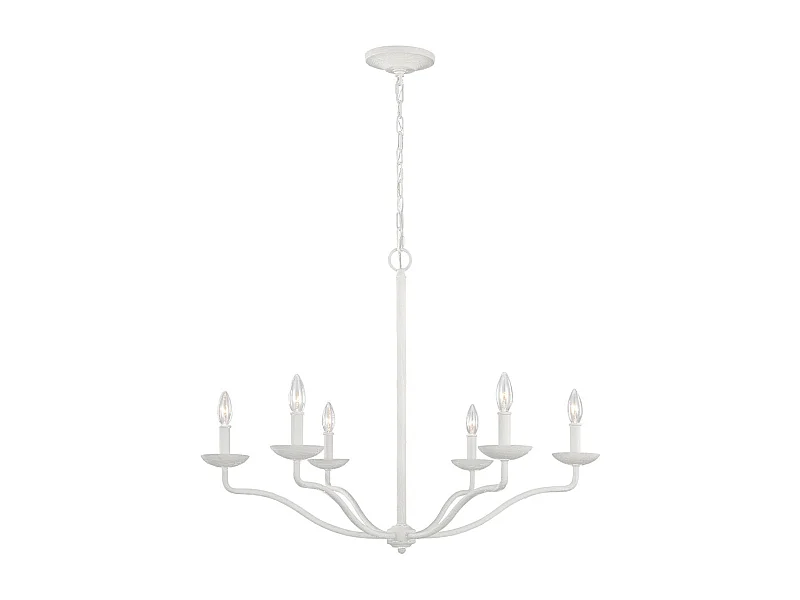Elstead Feiss Annie Lampadario multi braccio in gesso bianco