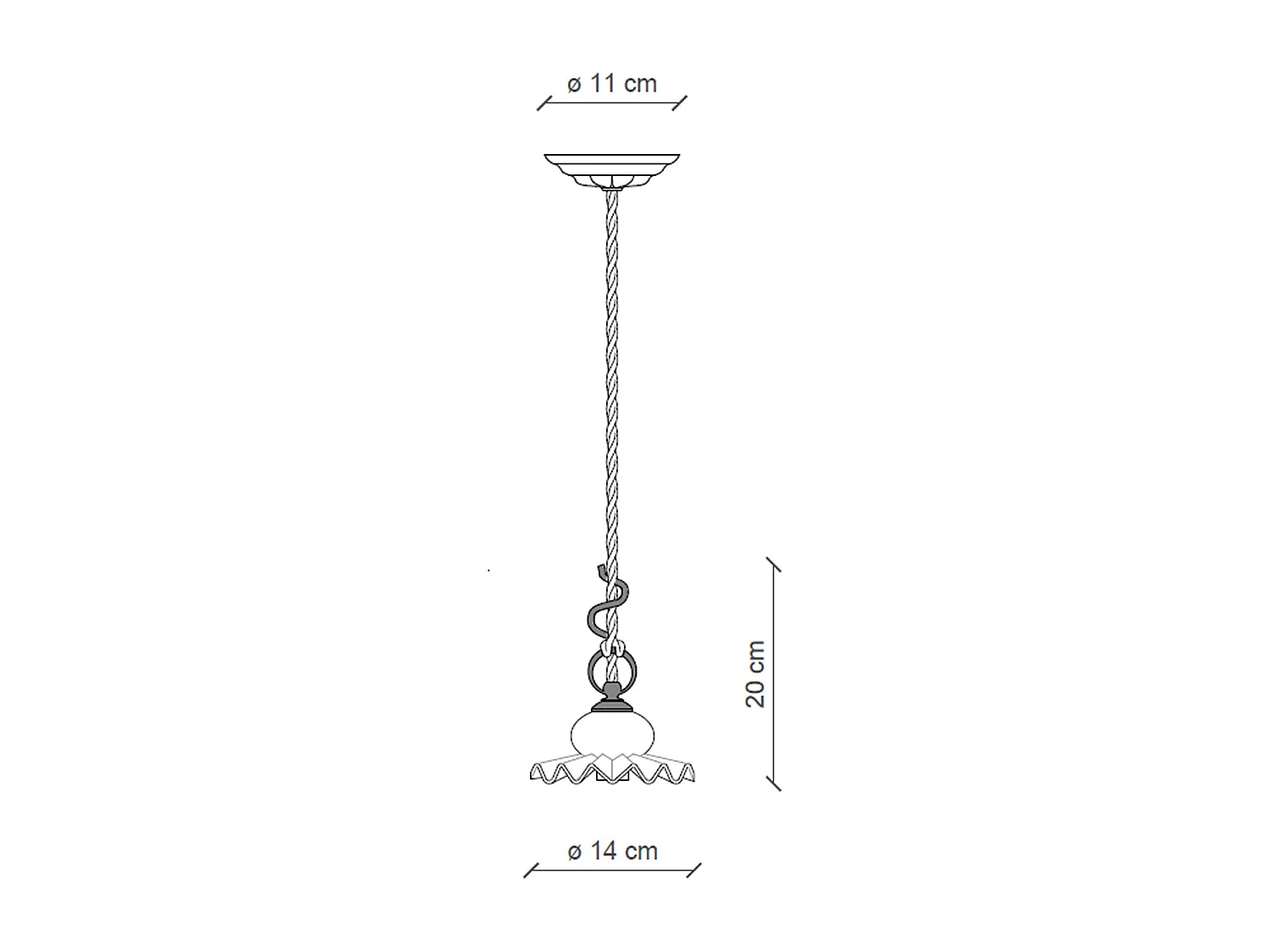 Lampadario Classico Roma Metallo E Ceramica Nero Sfumato Rame 1 Luce E14