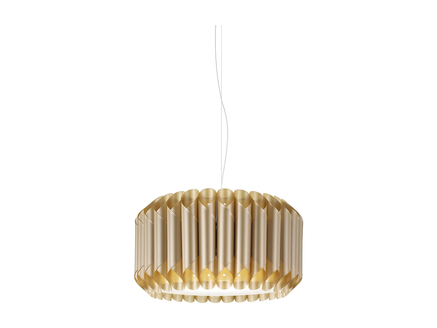 Sospensione Moderna Louise Polilux ® New Gold E Metallo Cromo 1 Luce E27