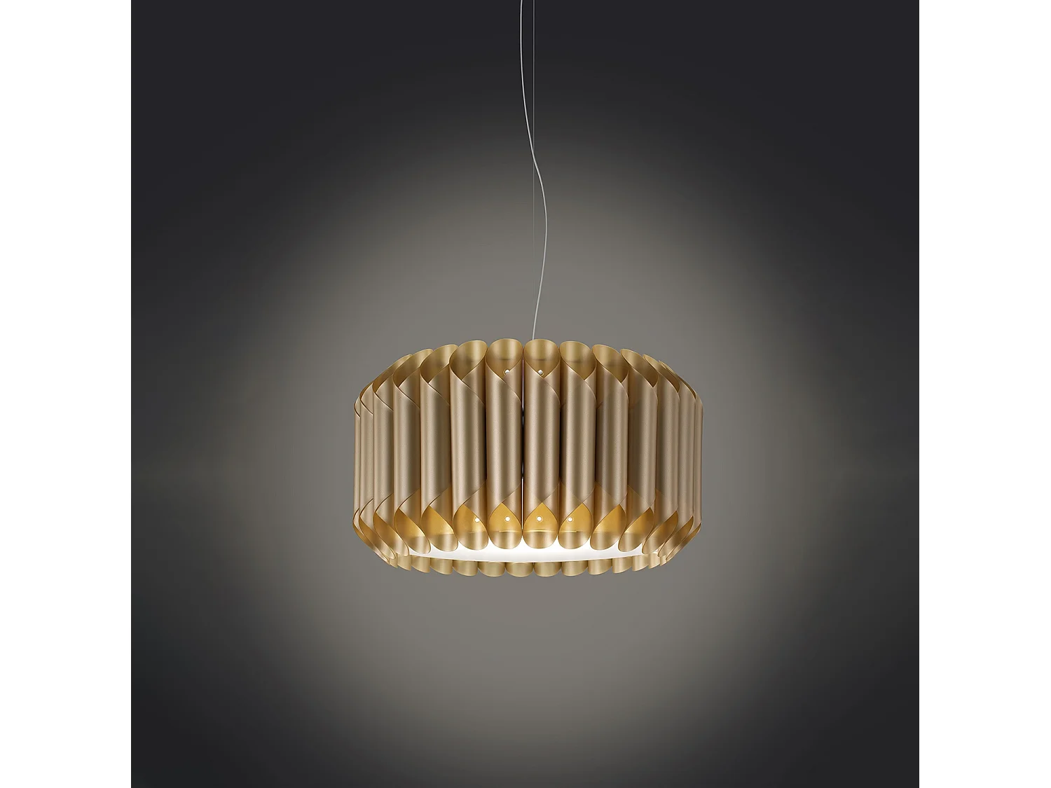 Sospensione Moderna Louise Polilux ® New Gold E Metallo Cromo 1 Luce E27