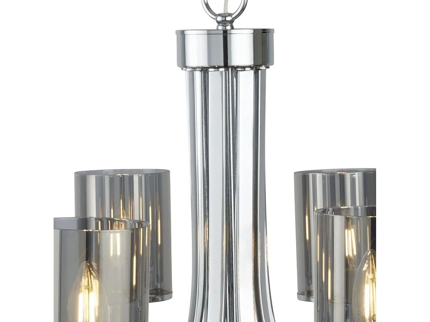 Searchlight Catalina - Lampadario a 8 luci multibraccio finitura cromata, attacco E14