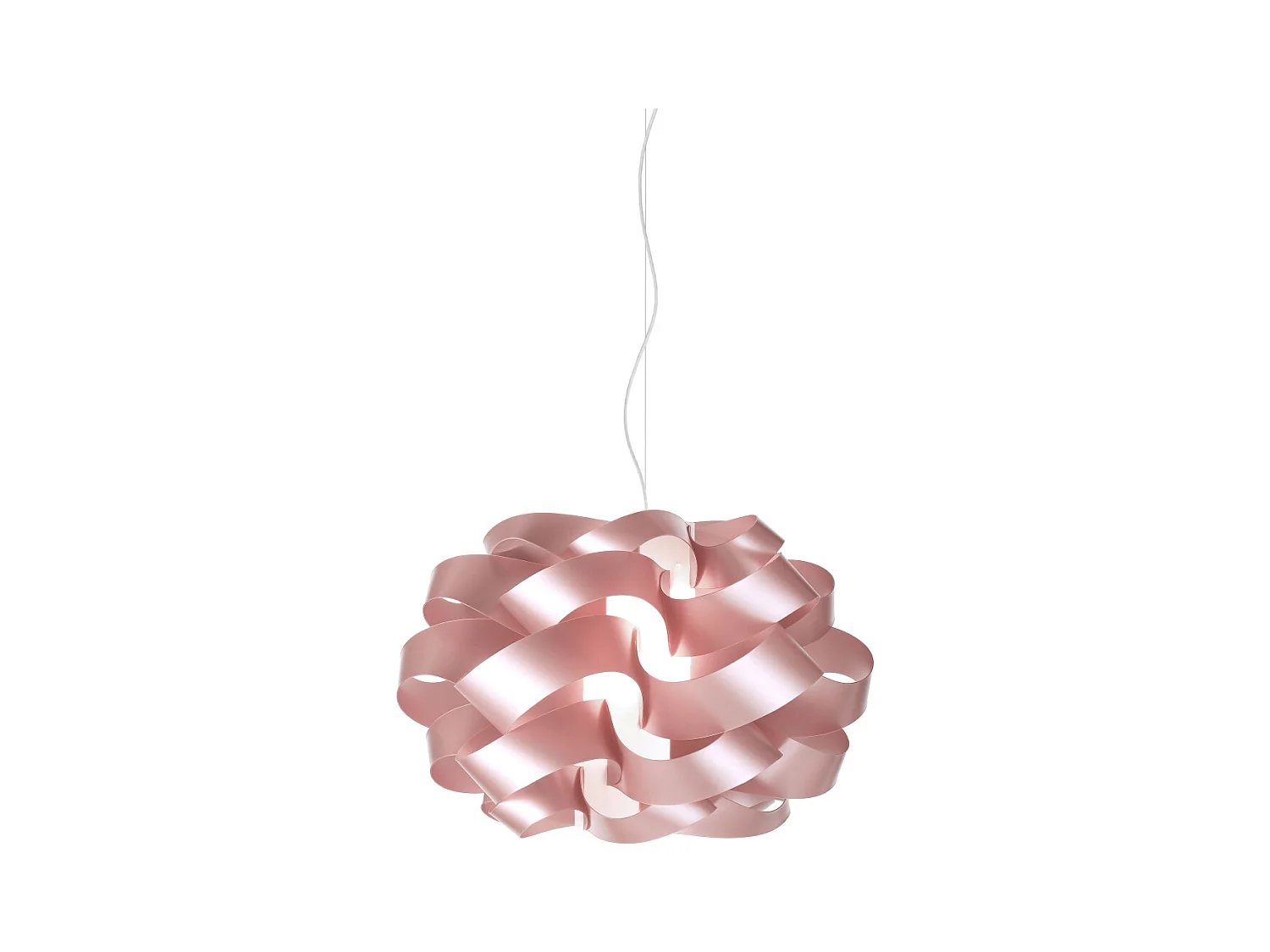 Sospensione Moderna Cloud Polilux ® Pink Metal E Metallo Cromo 1 Luce E14