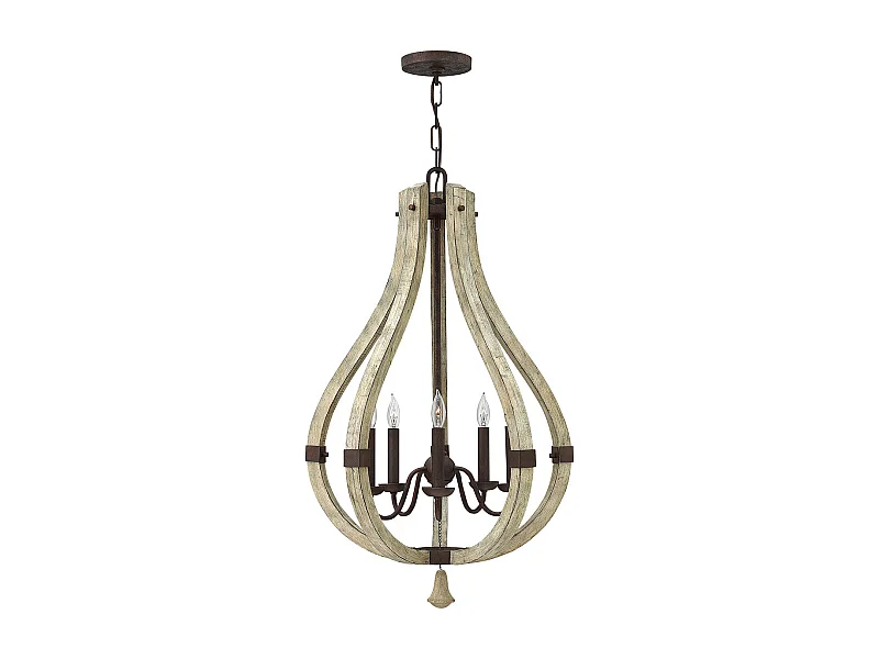 Elstead Middlefield - Lampadario 5 Luci Finitura Ferro Ruggine, E14