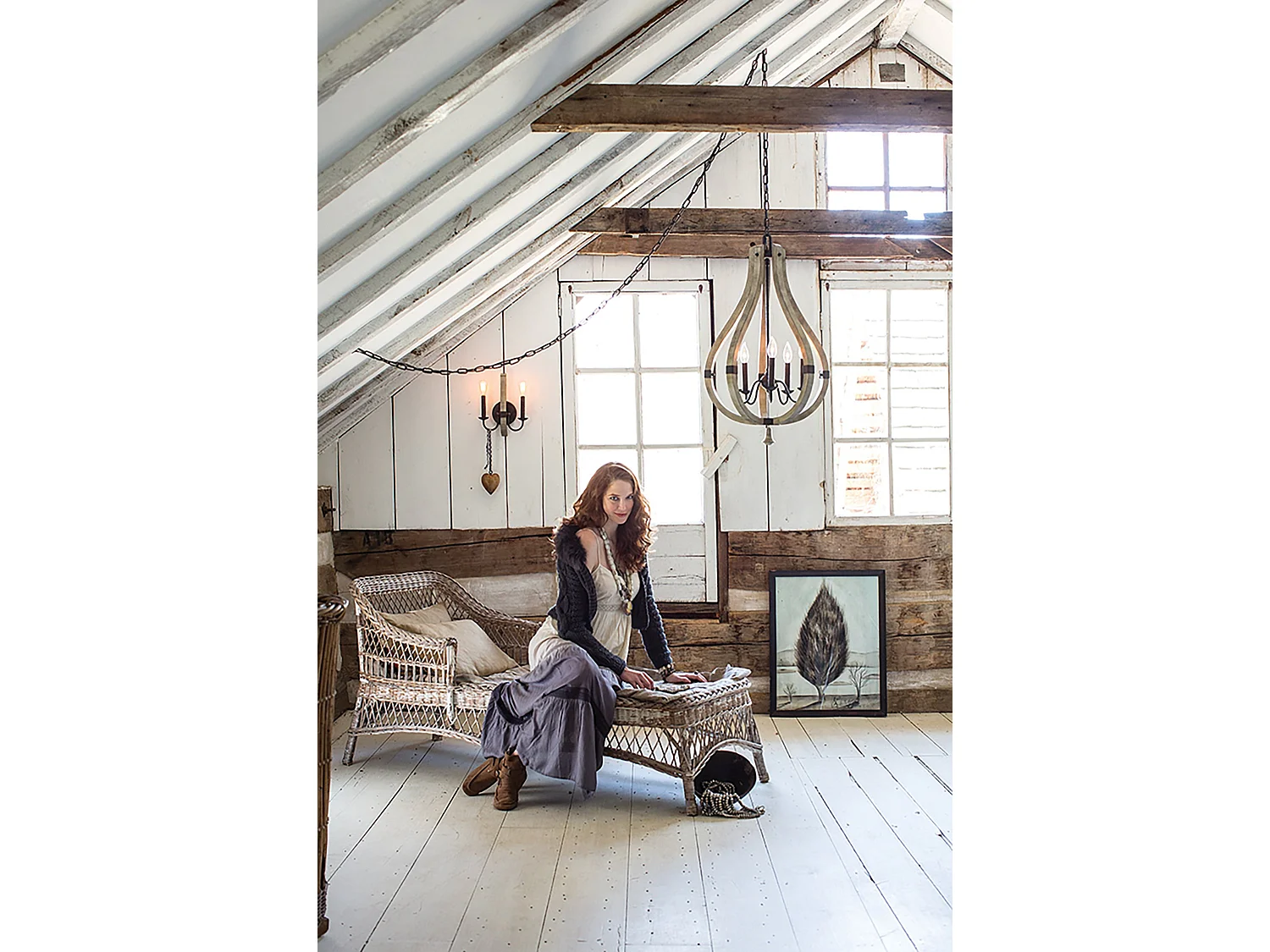 Elstead Middlefield - Lampadario 5 Luci Finitura Ferro Ruggine, E14