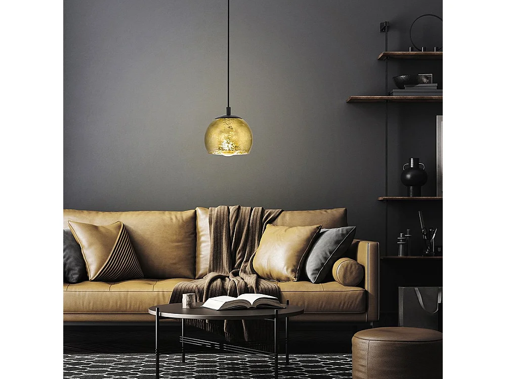 Lampadario Contemporaneo Albaraccin Piccola 1 Luce Metallo Nero