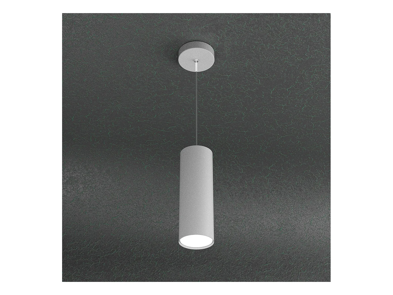 Sospensione Moderna Cloud Metallo Grigio 1 Luce Gx53 25Cm