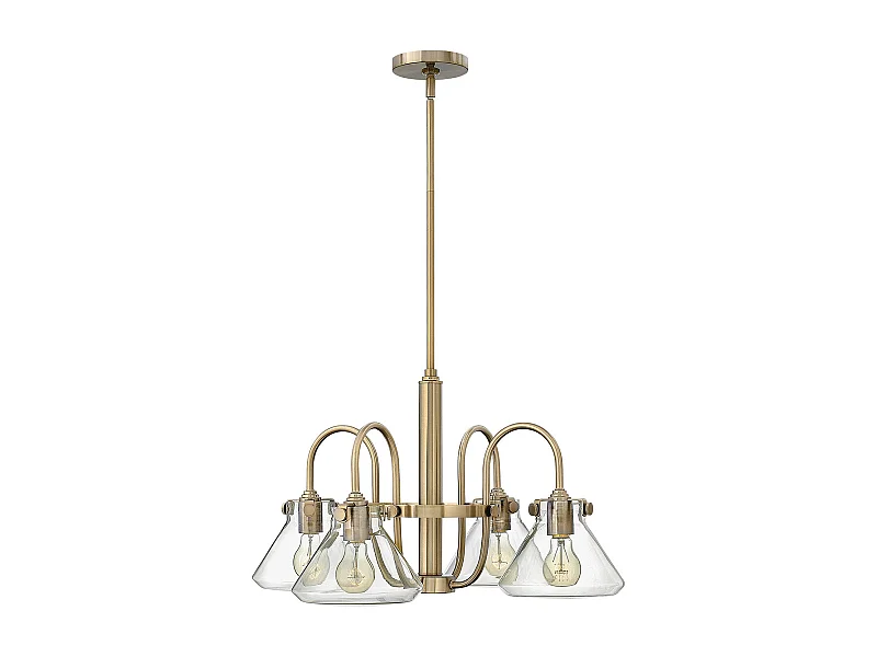 Elstead Congress - Multi Arm Kronleuchter Gebürstetes Karamell-Finish, E27