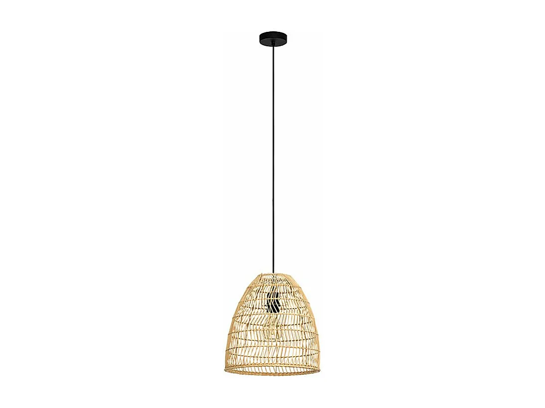 Lampadario Industrial Ayesgarth 1 Luce Acciaio Nero