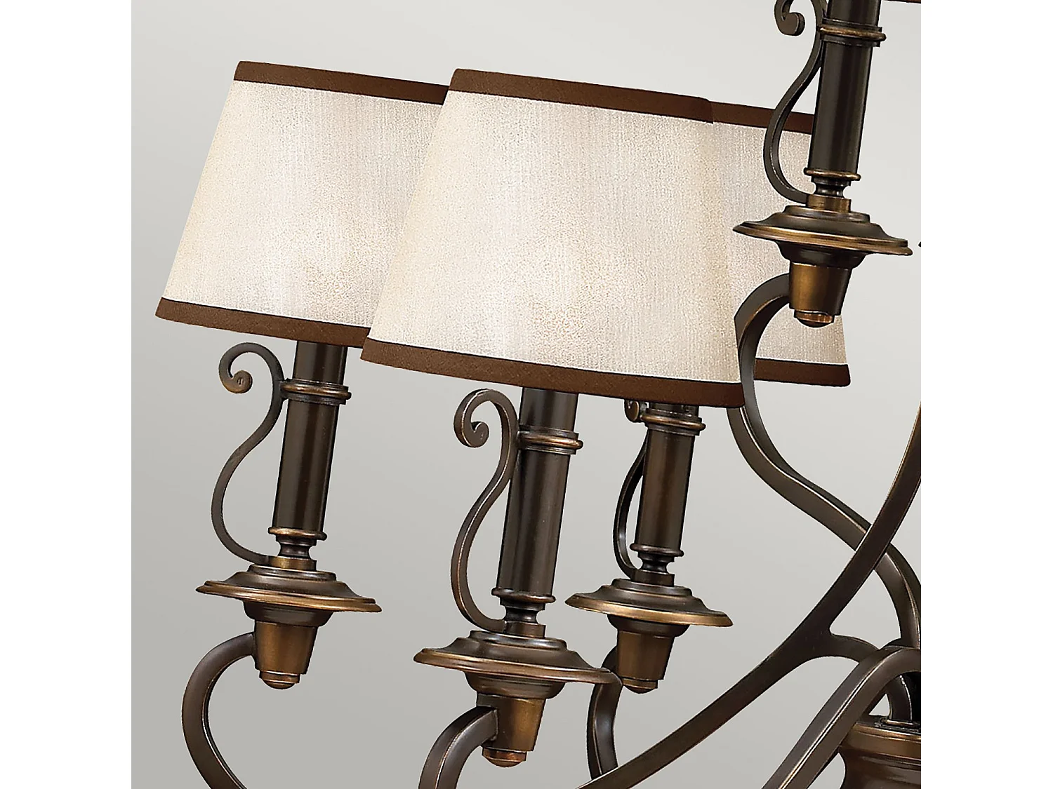 Elstead Plymouth - Lampadario a 9 luci multibraccio finitura bronzo antico, attacco E14