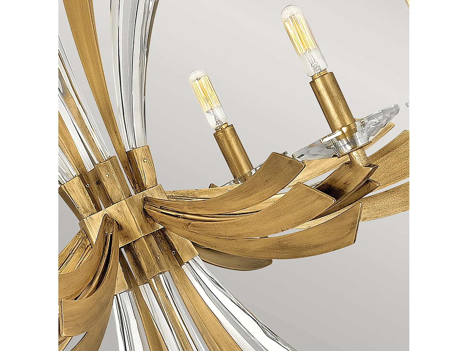 Vida Hinkley Fredrick Ramond Lampadario a 6 luci in oro brunito