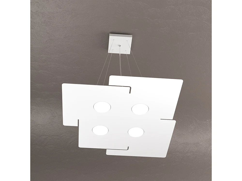 Echo Sospensione 4 Luci Bianco