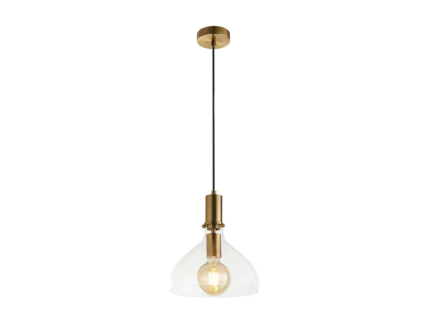 Searchlight Margarita Suspension Laiton, Verre