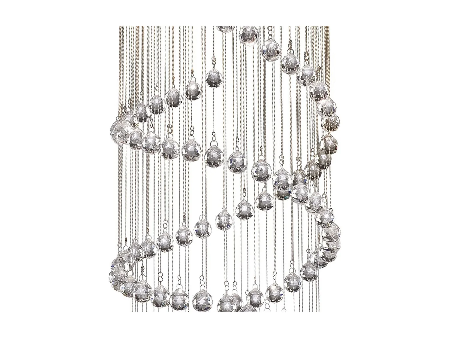 Searchlight Hallway 5 Ljus Spiral Cluster Pendel Krom med Kristaller, G9