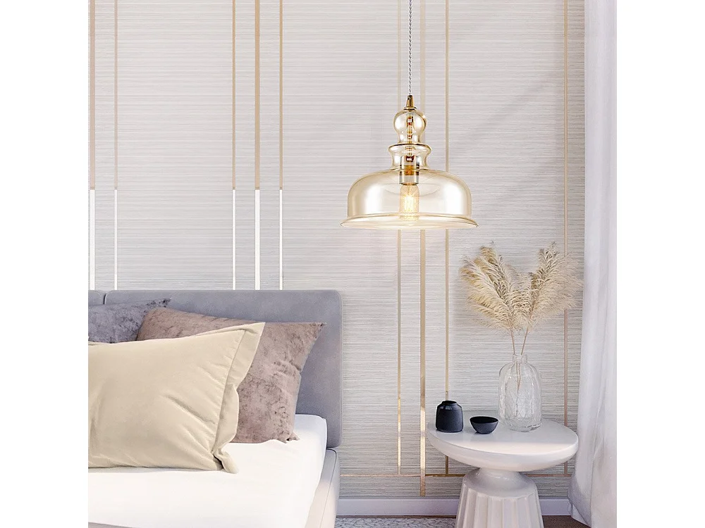 Tone Dome Decken-Pendelleuchte Bronze, 1-flammig, E27