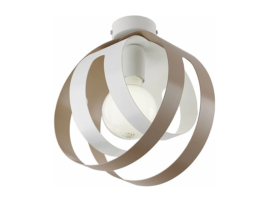 Lampada a Soffitto Classica Impero Acciaio Cromo Vetro Trasparente 4 Luci E14