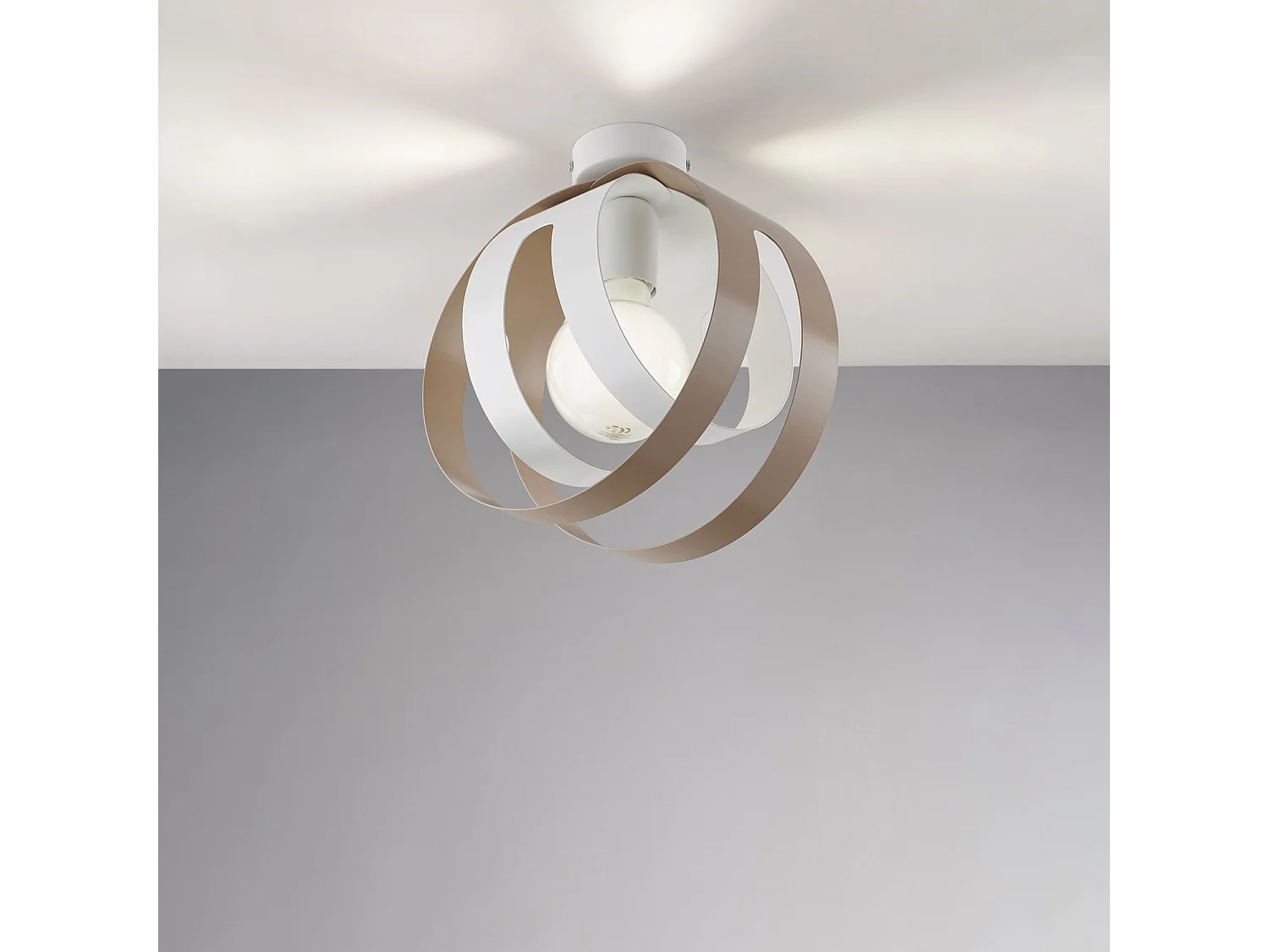 Lampada a Soffitto Classica Impero Acciaio Cromo Vetro Trasparente 4 Luci E14