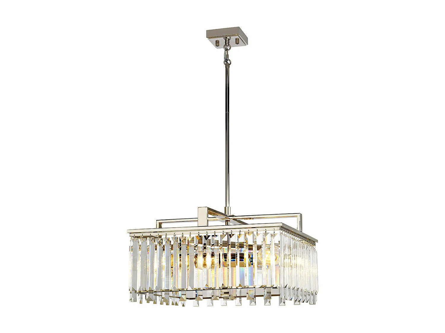 Elstead Aries - Lampadario a sospensione in cristallo grande a 4 luci