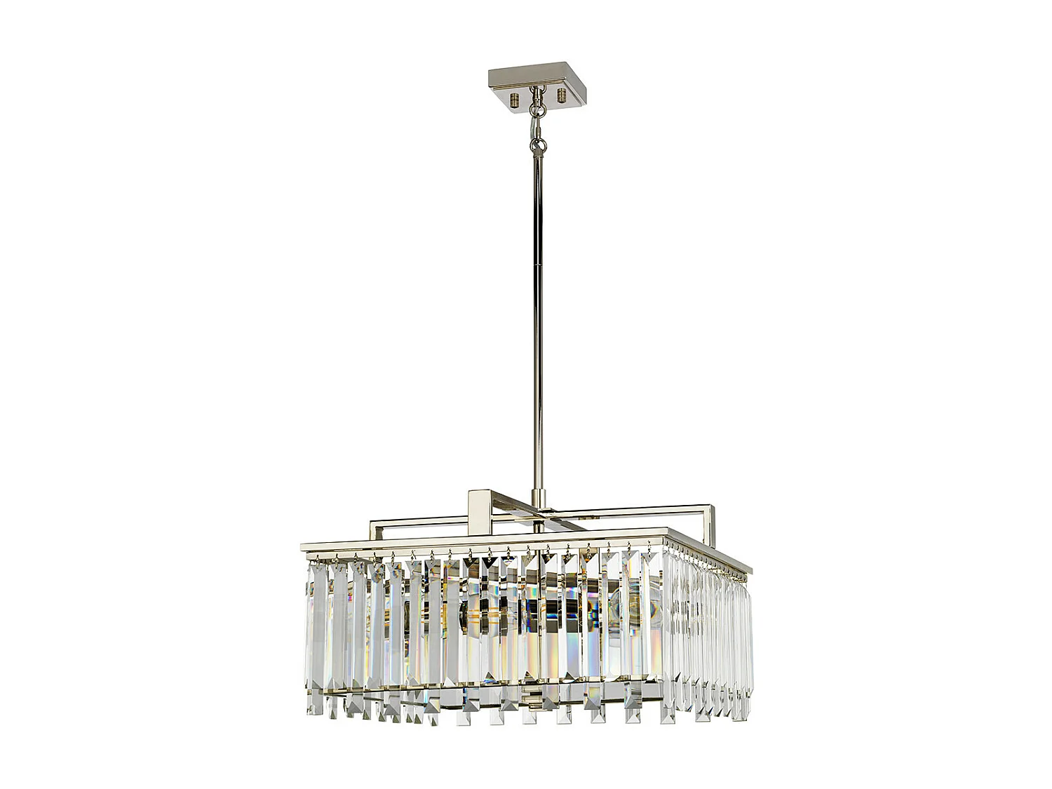 Elstead Aries - Lampadario a sospensione in cristallo grande a 4 luci