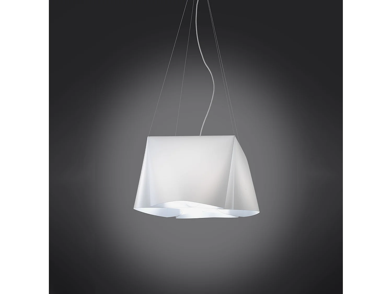 Lampadario Moderno Wanda Polilux ® Bianco E Metallo Cromo 5 Luci E27