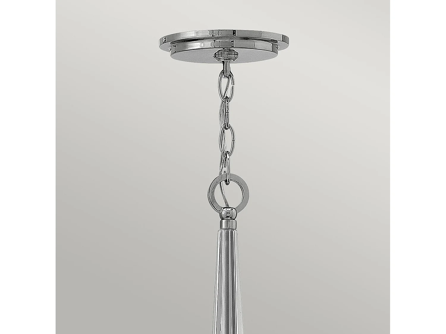 Lampadario Industrial Nordico Ascher Acciaio Nichel Lucido Cristallo 6 Luci E14