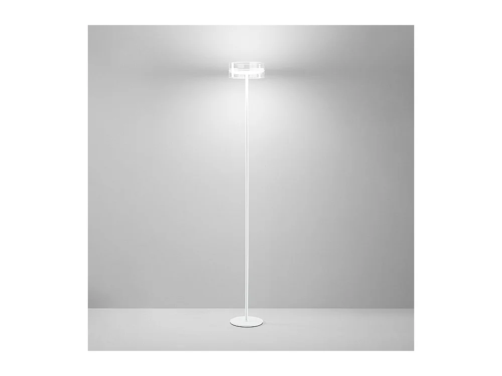 Lampadario A Sospensione Contemporaneo Aere Alluminio Bianco 5 Led Integrato 14W