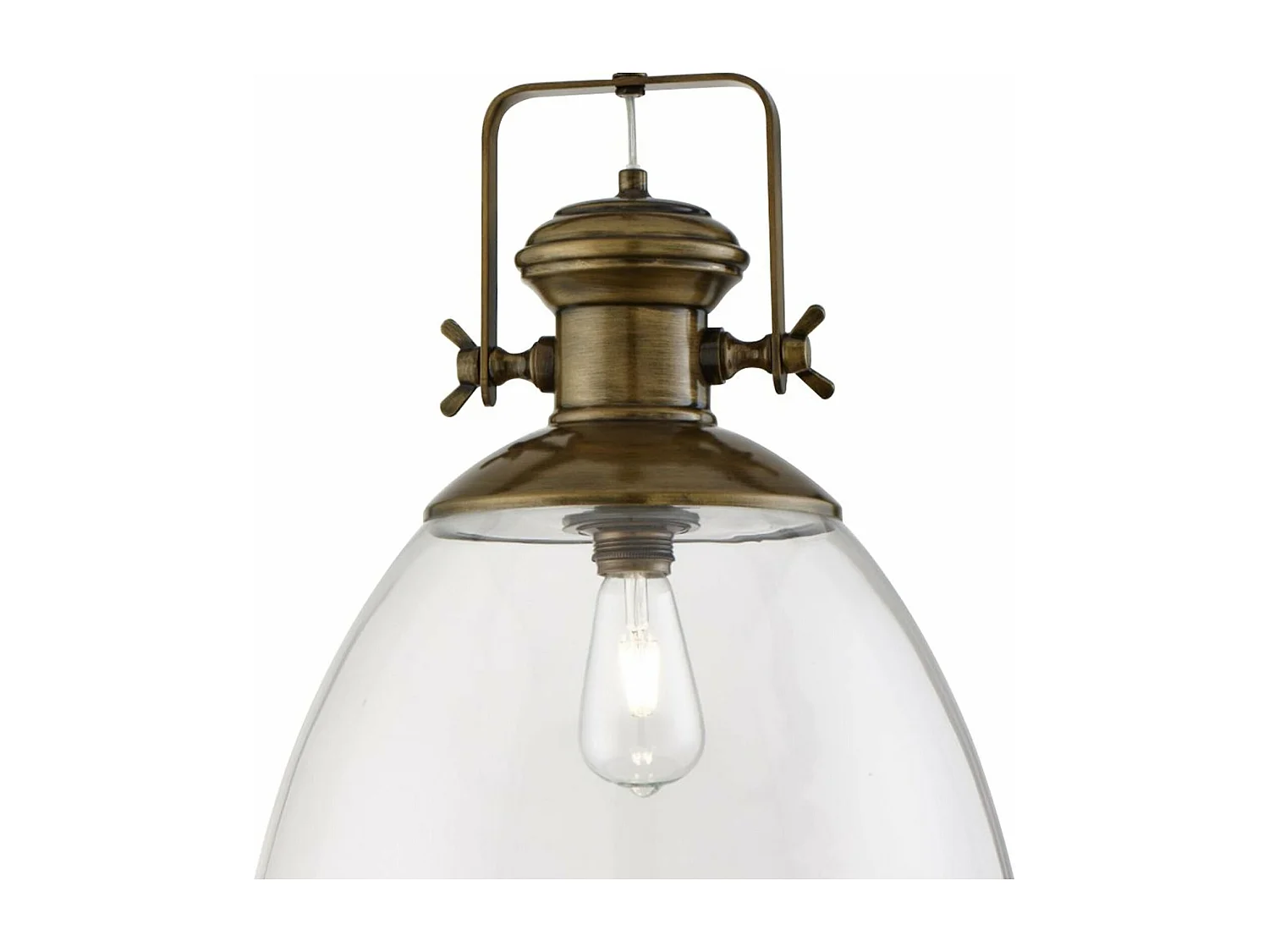 Sospensione Contemporanea Industriale Acciaio Adjustable Vetro Trasparente E27