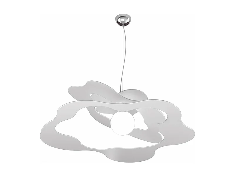 Ripples Sospensione D.70 Cm. 1 Luce Bianco