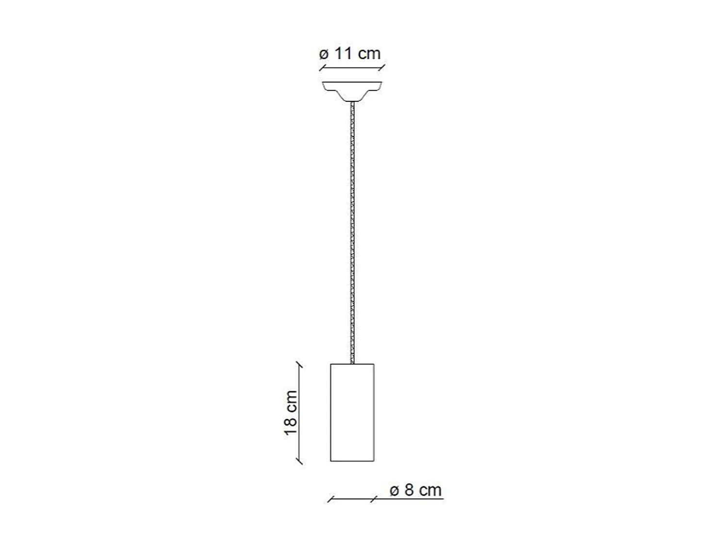 Sospensione Media Vintage Decò Pi Ceramica Bianco Grezzo 1 Luce E27