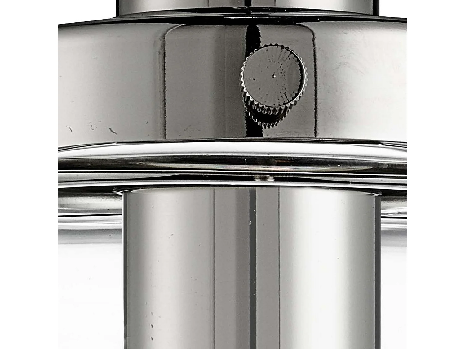 Sospensione Contemporanea Piramide Acciaio Cromo Vetro Trasparente 1 Luce E27