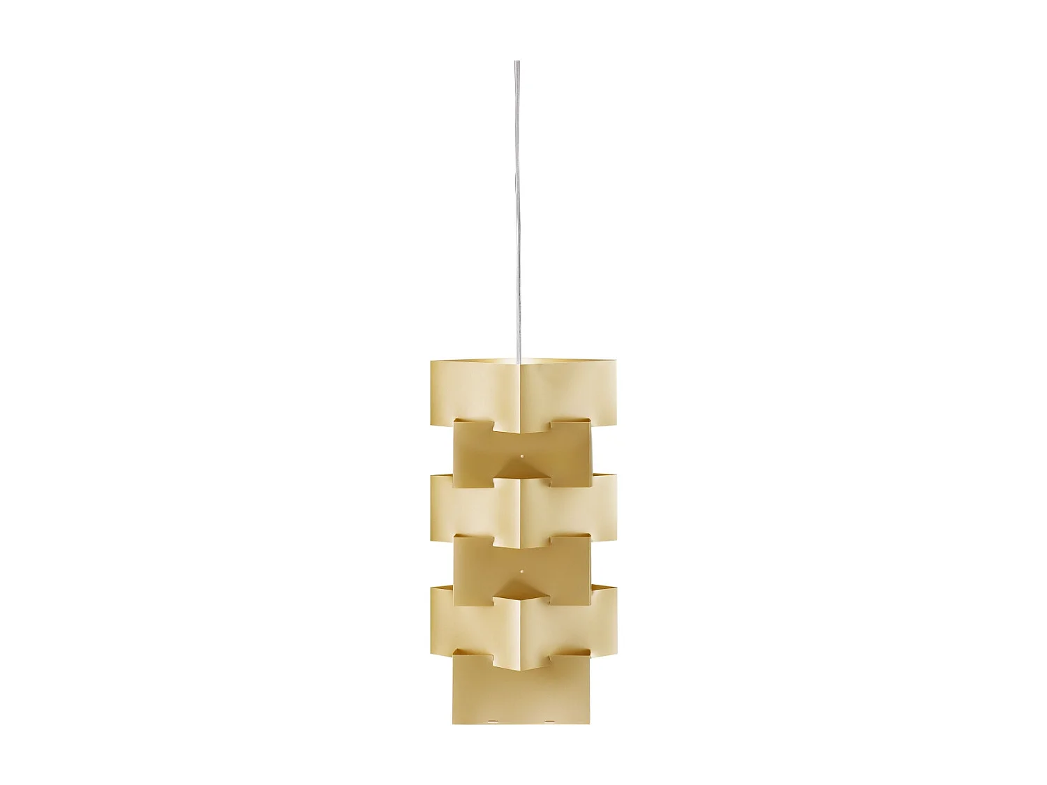 Sospensione Moderna Building Polilux ® New Gold E Metallo Cromo 1 Luce E27