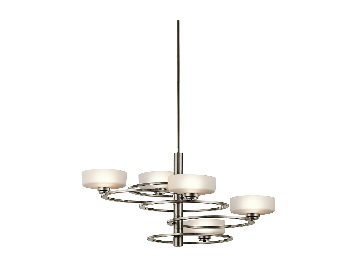 Elstead Aleeka - Multi Arm Kronleuchter 4 licht Classic Zinn Finish, G9